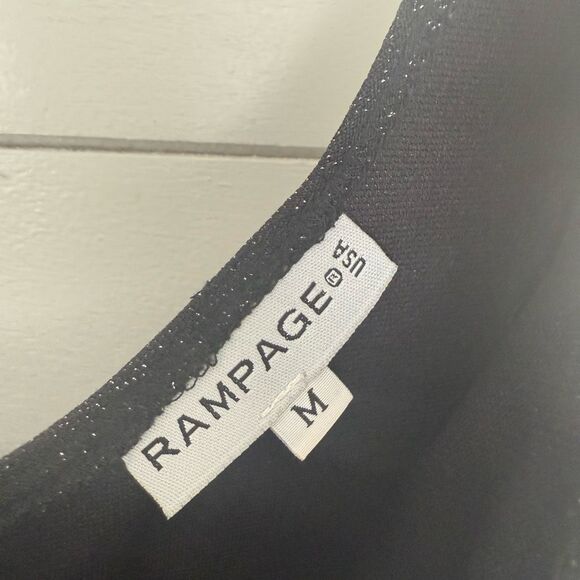 Rampage Women’s Medium Mesh Black Maxi Dress Y2K 2000s - Picture 3 of 6